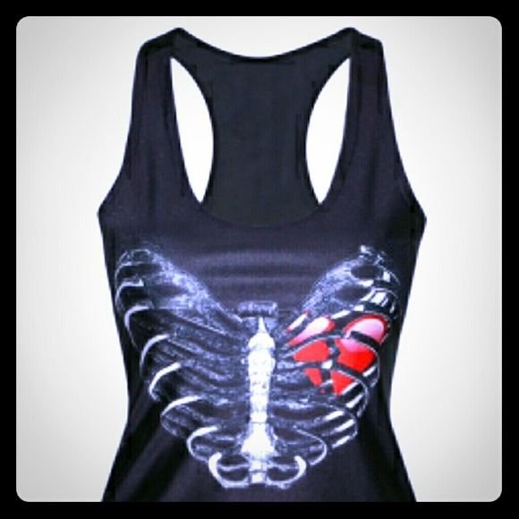Tank top living ❤ heart one size fits most