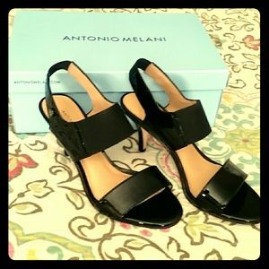 NIB Black Patent Leather Heels