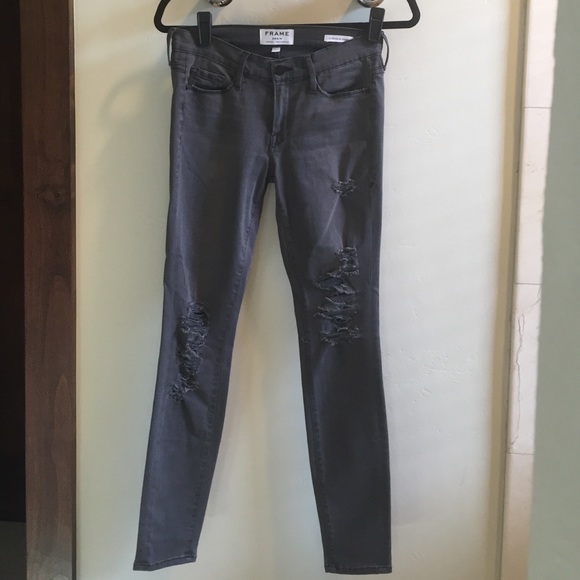 FRAME distressed skinny jean
