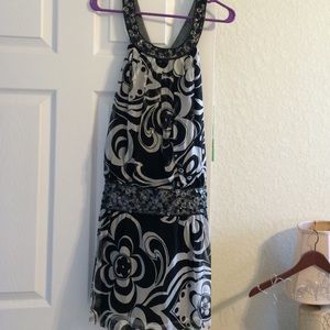 Sue Wong black & white dress, 6