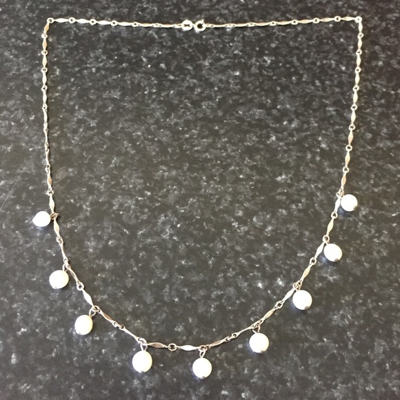 Fresh water pearl and silver necklace - Picture 1 of 1