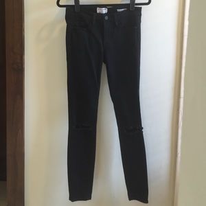 Black mid rise FRAME Jeans