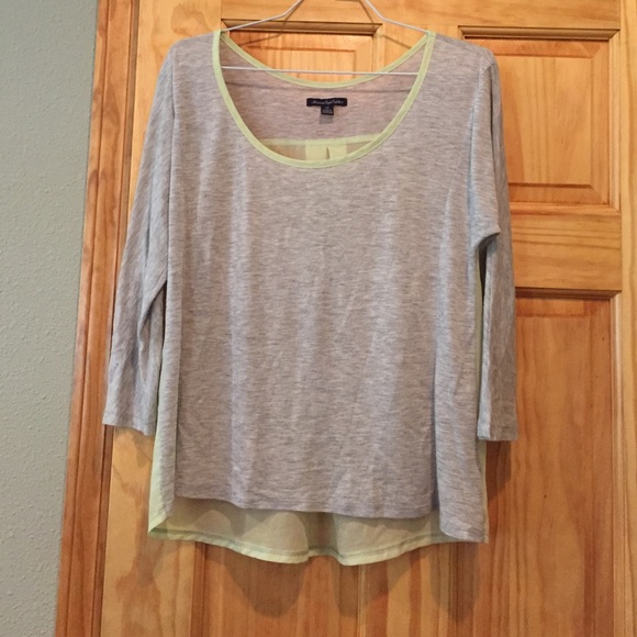 American eagle shirt with sheer back.