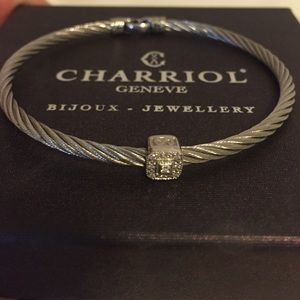 Brand New Charriol Diamond Square station bangle.