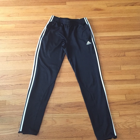 Black and White Adidas Track Pants