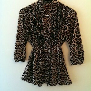 Leopard print blouse