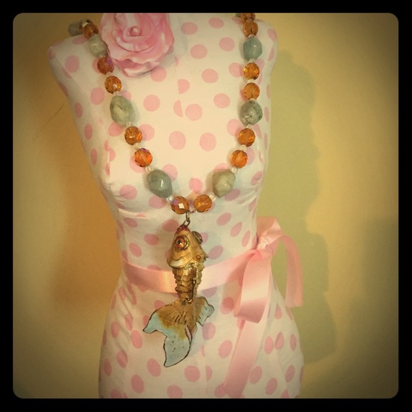 Aquamarine necklace