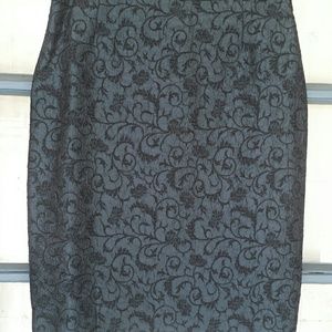 Beautiful black skirt with black detailing