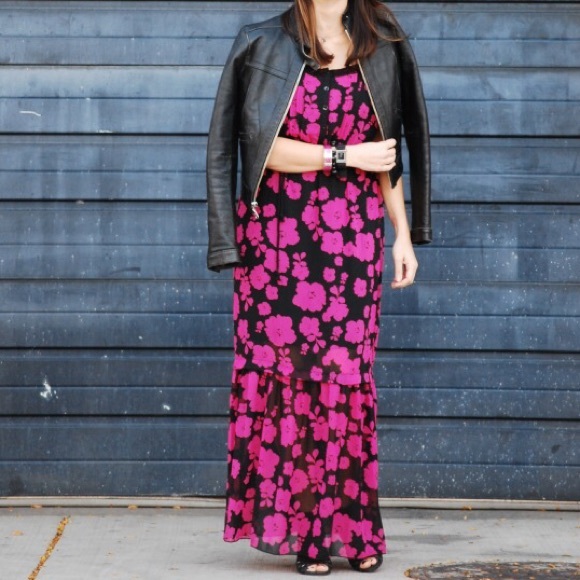 Kensie Dresses - Kensie hot pink floral maxi dress. Kensie Dresses - Kensie hot pink floral maxi dress.