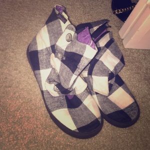 Black and White Boots