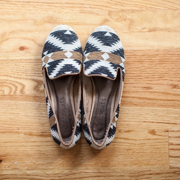 Western printed smoking loafers