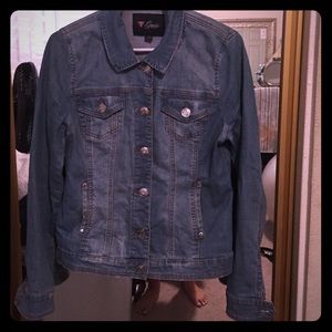 Light wash denim jacket