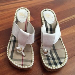 Burberry platform sandals