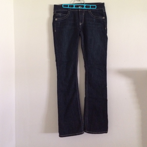Dark jeans, two pair of celebrity pink jeans
