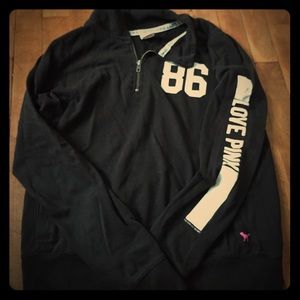 Black PINK quarter zip