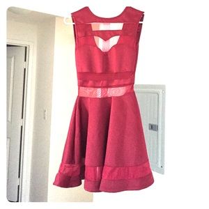 Maroon homecoming dress! Very cute and very comfy!