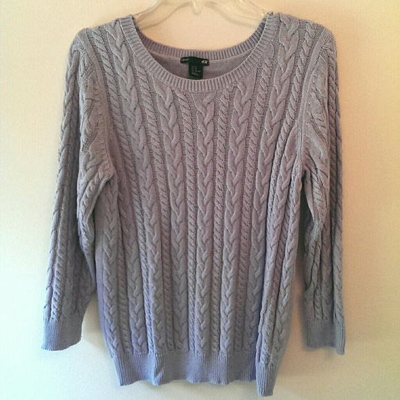 Light blue knit sweater