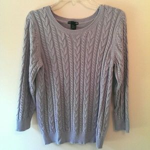 Light blue knit sweater