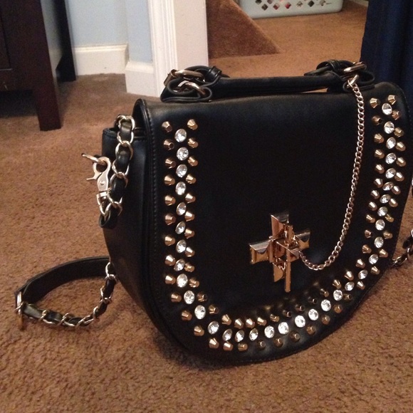Black studded bag - Picture 3 of 3