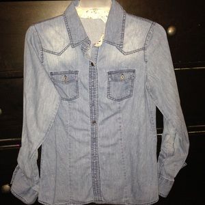 Denim button up