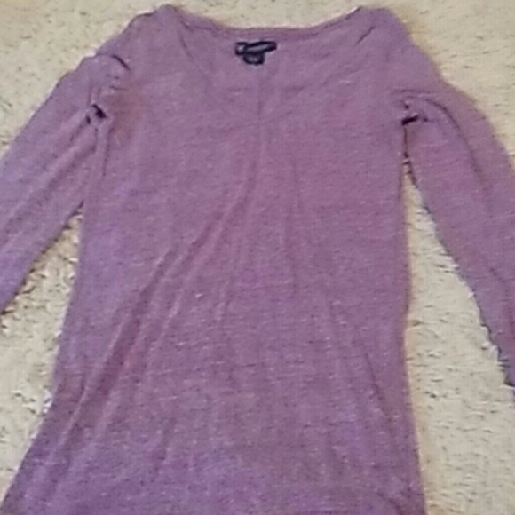 Purple American eagle long sleeve shirt