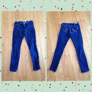 Hollister super skinny medium wash denim jeans