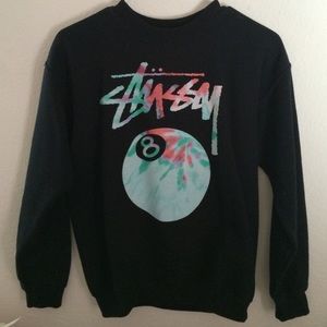 Stussy 8-ball crewneck sweater