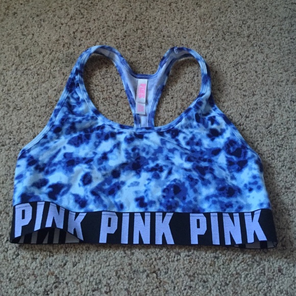 Pink sports bra