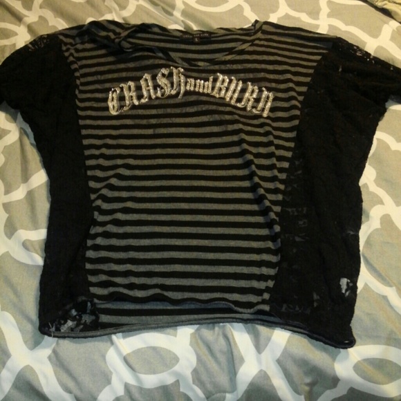 Crash and burn shirt size large