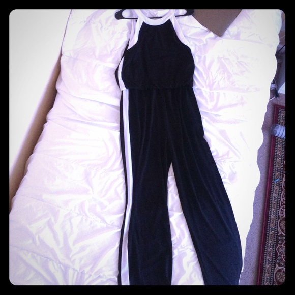Black and white jumpsuit