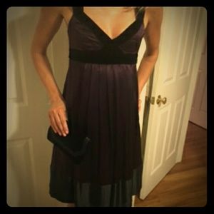 Plum and black dress
