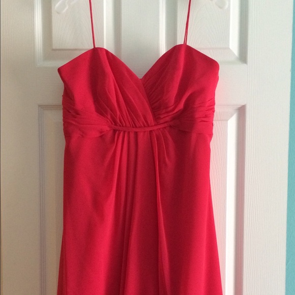 Alfred Angelo long formal dress in coral - Picture 4 of 4