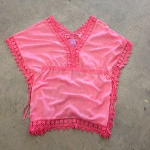 Bright pink cover up!