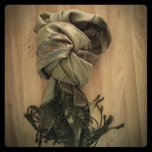 NEVER WORN Pashmina Butterfly Scarf