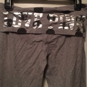 Victoria's Secret Pink grey yoga pants