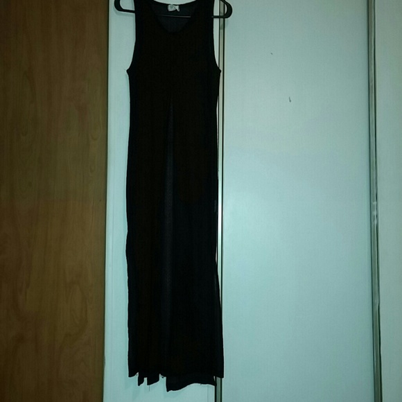 Long dark drown nit vest