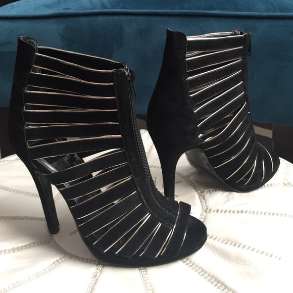 Dolce Vita Claire Zip Front Strapped Suede Bootie