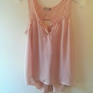 Pink chiffon shirt