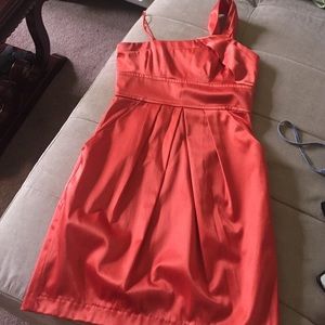 Orange homecoming dress