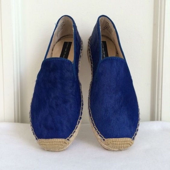 SOLD Steve Madden Lanii Blue Espadrille Flats - Picture 3 of 4