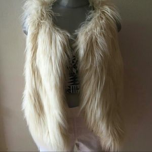 Faux fur vest