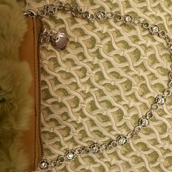 Lord & Taylor rabbit  fur purse - Picture 3 of 4