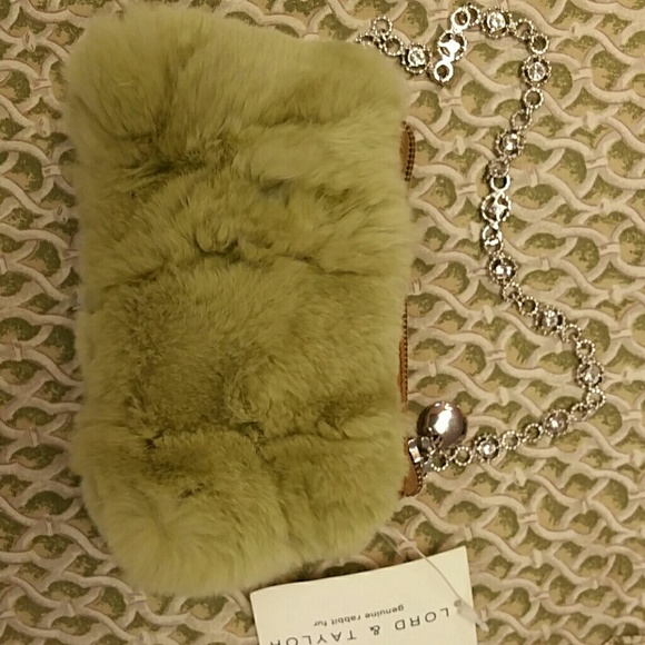 Lord & Taylor rabbit  fur purse - Picture 4 of 4
