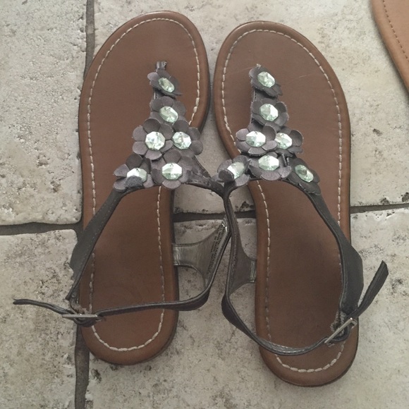 Grey sandals