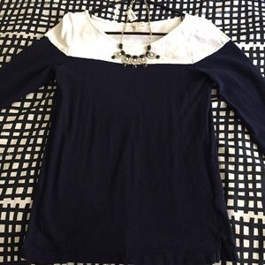 JCrew 3/4 sleeve boatneck tee