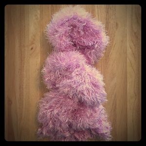 Helen Welsh Open Fringe Pink Scarf