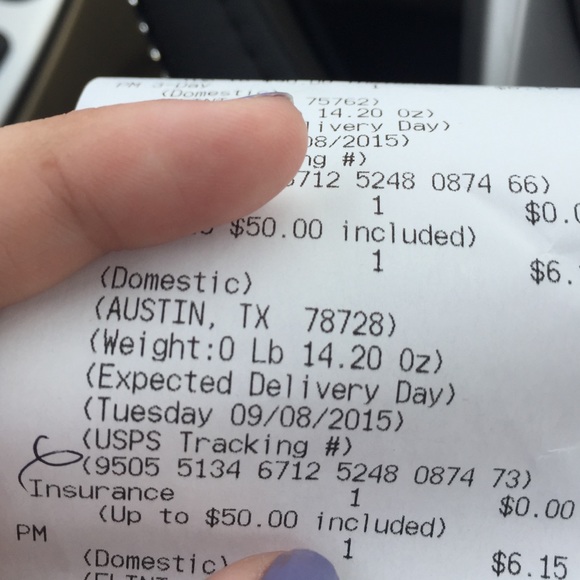 Tracking info - Picture 1 of 1