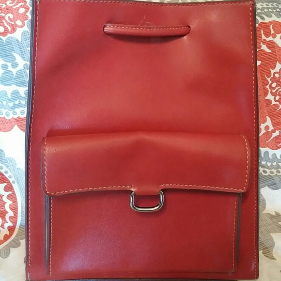 Cute little burnt orange backpack purse