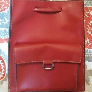 Cute little burnt orange backpack purse