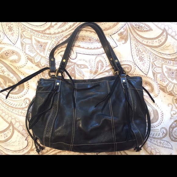 LUCKY BRAND Fringe leather handbag